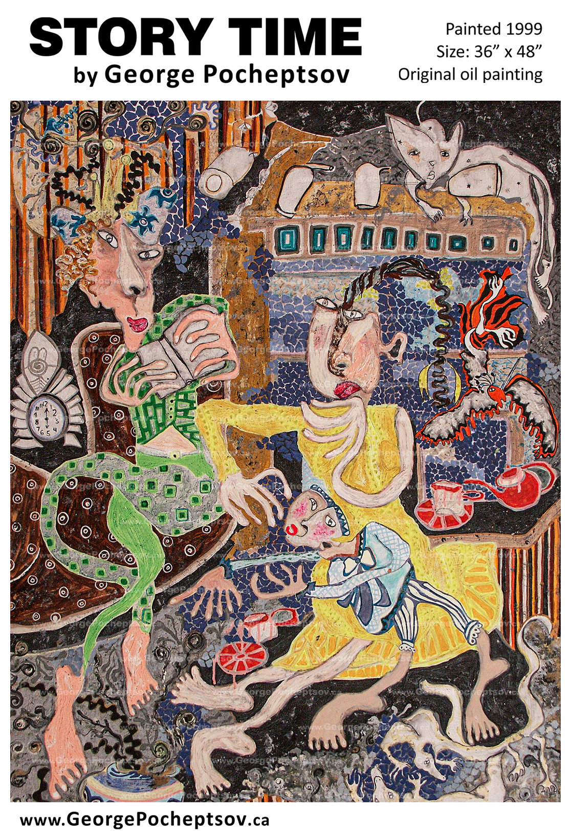 Painting Story Time by George Pocheptsov